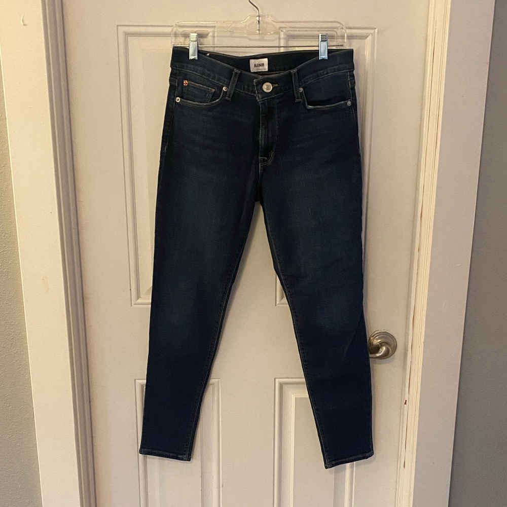 Hudson Womens Mid-Rise Skinny Jeans